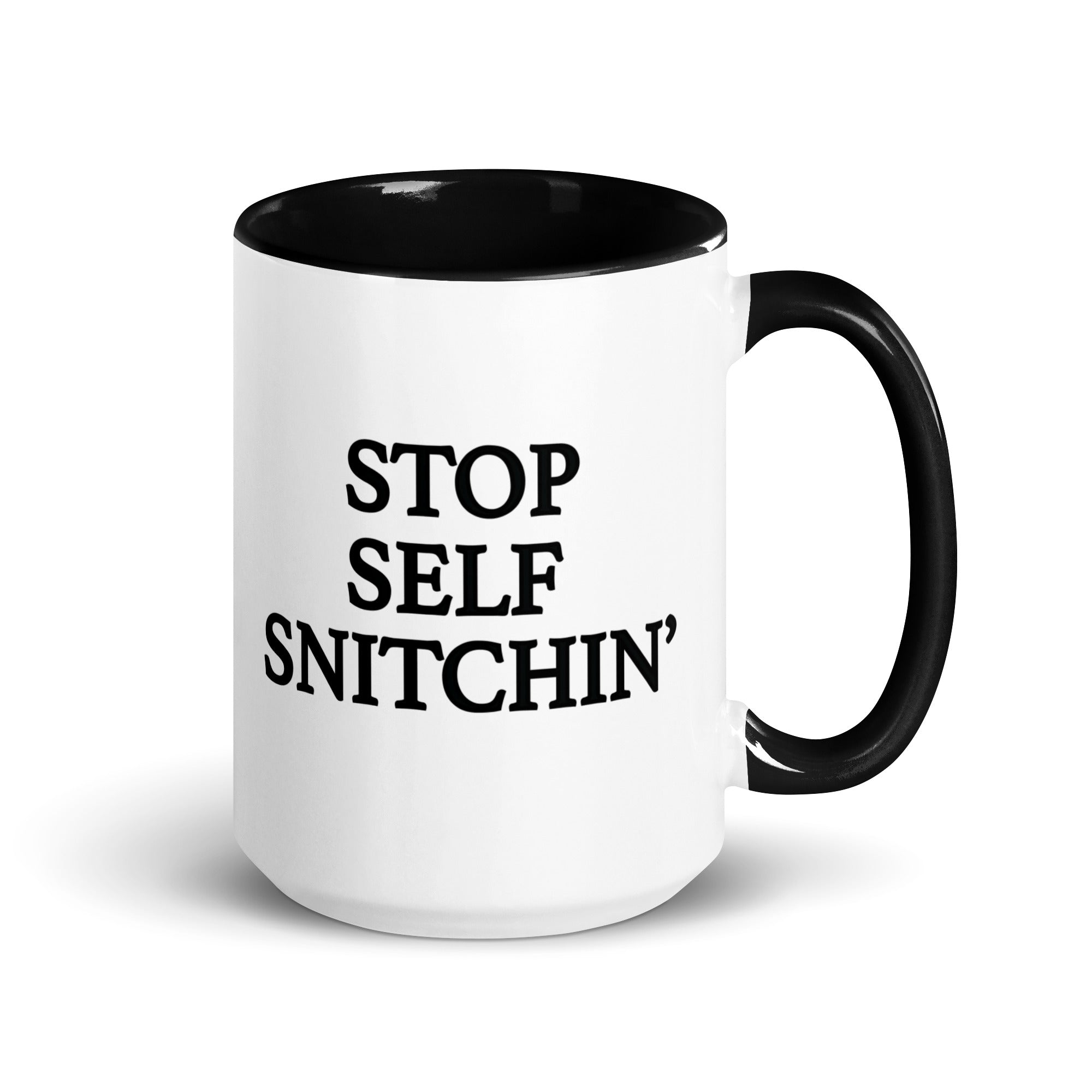 Thee Stop Self Snitchin' Mug 15oz – CLR BRUCE RIVERS MERCHANDISE